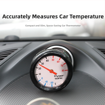 hypersonic mini termometrs — ABS, apaļš korpuss, automobilim