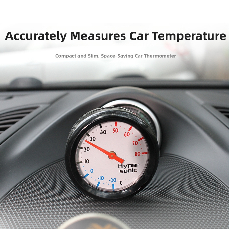 hypersonic mini termometrs — ABS, apaļš korpuss, automobilim