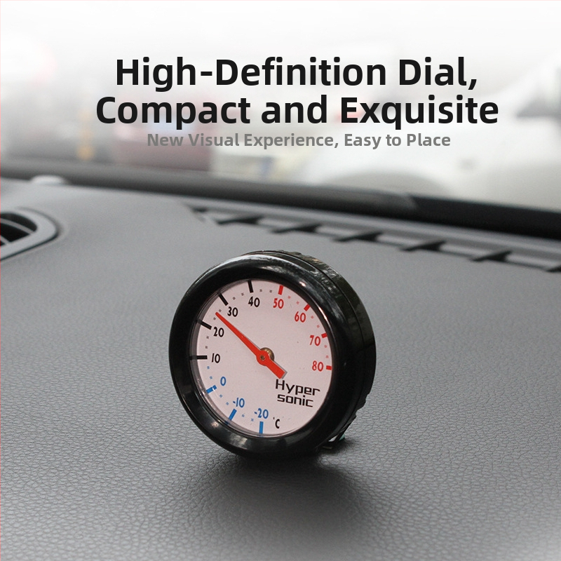 hypersonic mini termometrs — ABS, apaļš korpuss, automobilim