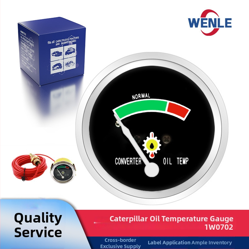 Alyvos temperatūros matuoklis 1W0702, 4,5 m kabelis, įtampa 12/24 V, suderinamas su Caterpillar