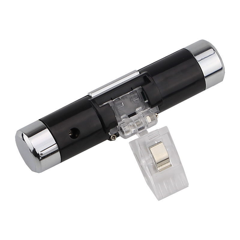 Automašīnas pulkstenis ar termometru, kalendāru un spīdīgu analogo displeju — metāla korpuss, universālais tips, elektroniska temperatūras un mitruma mērīšanas ierīce, autorizēta privāta zīmola zīme: Jā