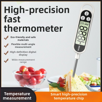 TP300 digitalni termometar i mjerač vlage sa sondom od 304 nehrđajućeg čelika, za temperaturu vode, ulja i mlijeka, napajanje AG-13