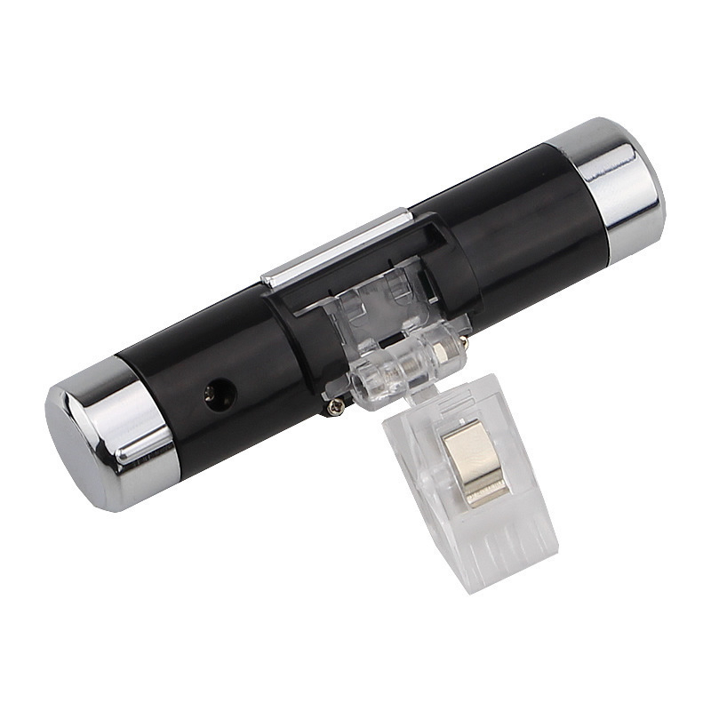 K01 Automašīnas gaisa ventilācijas termometrs un digitālais pulkstenis, 2 vienā, LED ekrāns