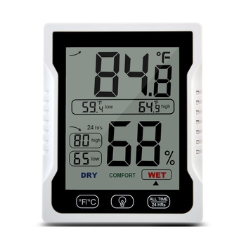YZ6042 Industrijski mjerač temperature i vlage za staklenike i laboratorije, otporan na vlagu, koristi dvije baterije No.7