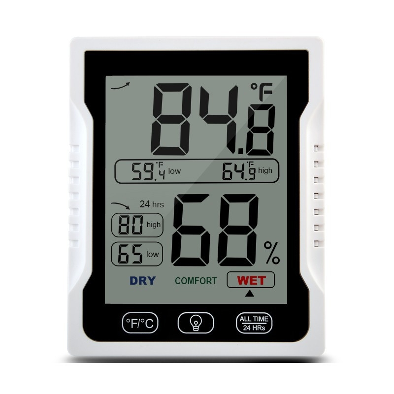 YZ6042 Industrijski mjerač temperature i vlage za staklenike i laboratorije, otporan na vlagu, koristi dvije baterije No.7