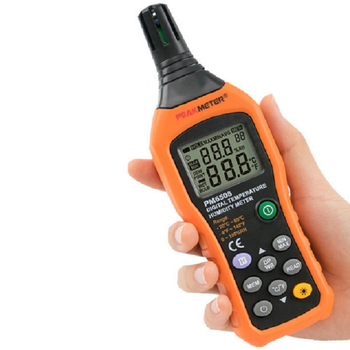 PM6508 digitalni higrometar, točnost temperatura 0,1°C, raspon 20–60°C, rezolucija vlage 0,1% RH, napajanje 4×1.5V baterije
