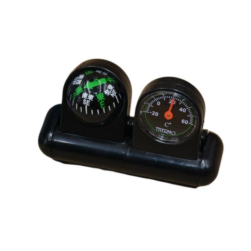 Автомобилен монтиран термометър с компас — Модел 288-5 — Пластмасов корпус