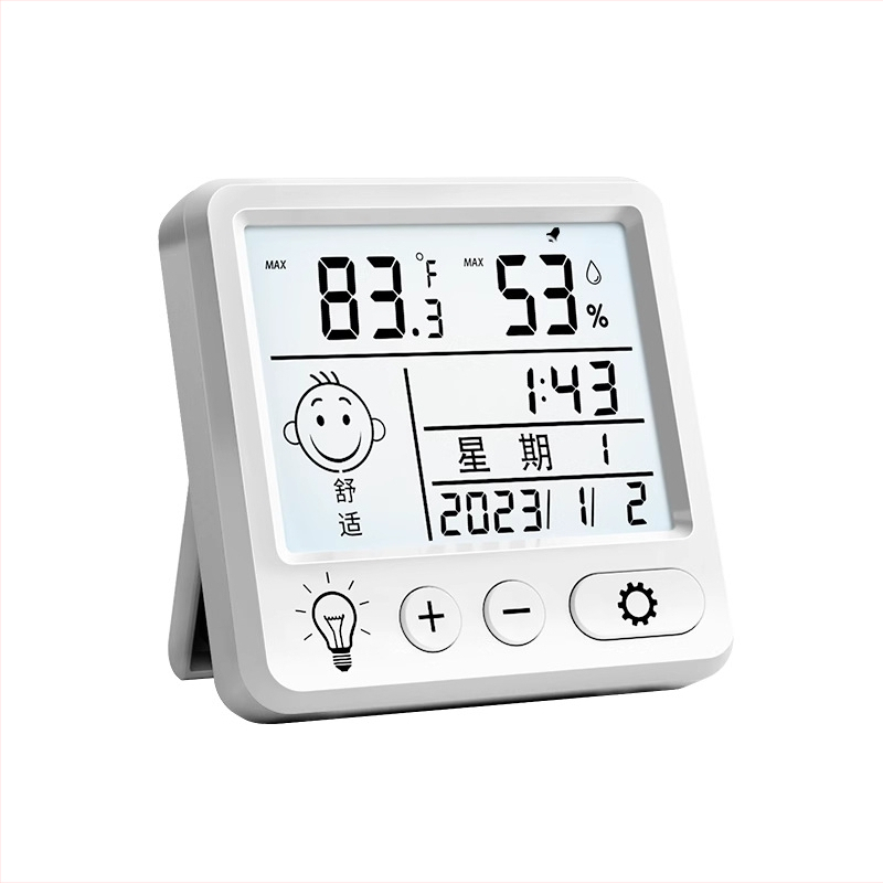 Iekštelpu digitālais termometrs ar displeju – augsta precizitāte temperatūras un mitruma mērīšanai