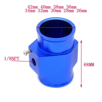 Automobilio vandens temperatūros sensoriaus trijų išėjimų adapteris – aliuminio lydinys, Water Tee modelis, 115 g