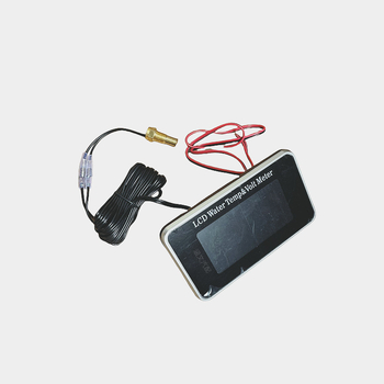 Dviejų funkcijų vandens temperatūros ir įtampos matuoklis, 12/24V, su LCD ekranu, skirtas automobiliams ir sunkvežimiams