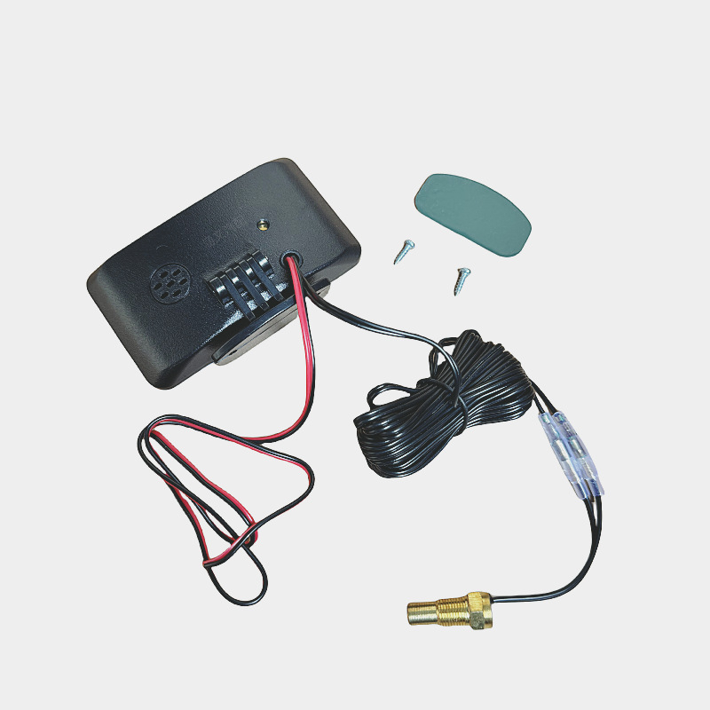 Dviejų funkcijų vandens temperatūros ir įtampos matuoklis, 12/24V, su LCD ekranu, skirtas automobiliams ir sunkvežimiams