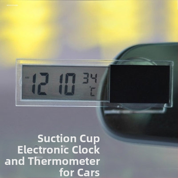 Gaismas automašīnas pulkstenis ar elektronisku temperatūras un mitruma mērītāju, regulējams leņķis, materiāls: Cits, izpildes standarts: Kvalificēts