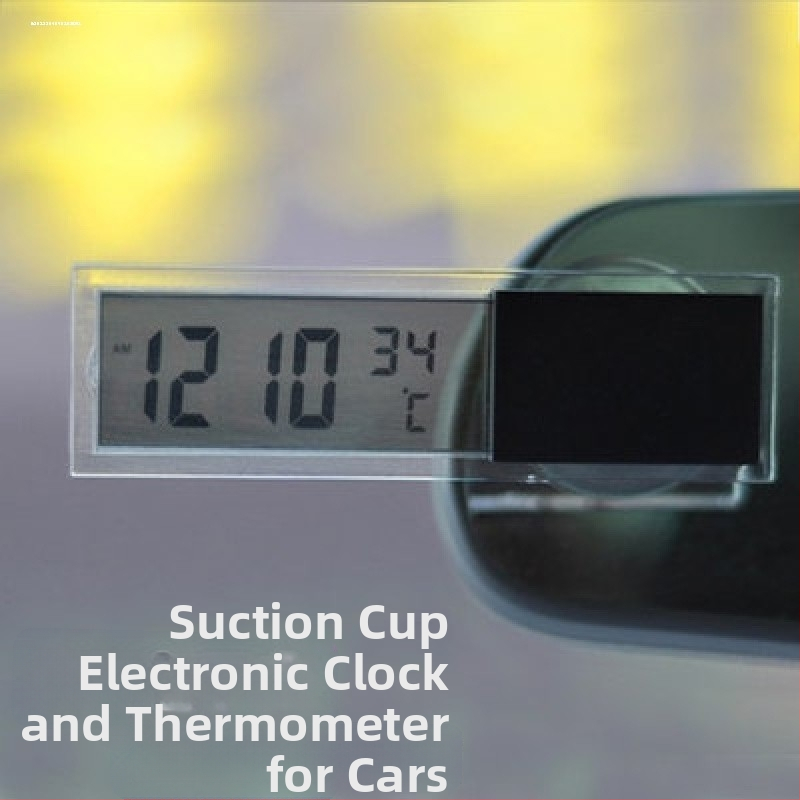 Gaismas automašīnas pulkstenis ar elektronisku temperatūras un mitruma mērītāju, regulējams leņķis, materiāls: Cits, izpildes standarts: Kvalificēts