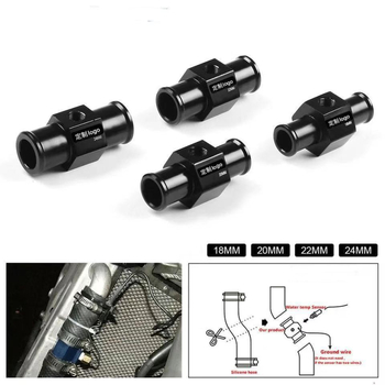 Aluminijski T spoj za mjerenje temperature rashladne tekućine na motociklu, 18-40 mm