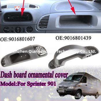 Centrinės konsolės ir prietaisų skydelio dėžutė Mercedes-Benz Sprinter, modelis 9016801607; medžiaga: plastikas; apdorojimas ir pritaikymas: Taip