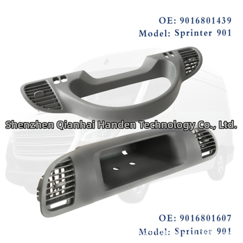 Centrinės konsolės ir prietaisų skydelio dėžutė Mercedes-Benz Sprinter, modelis 9016801607; medžiaga: plastikas; apdorojimas ir pritaikymas: Taip