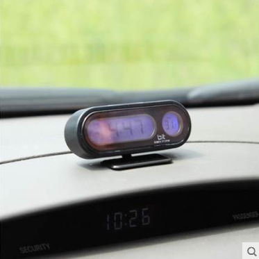 Town Head senzor auto digital pentru temperatură și umiditate cu ceas luminos, design axial K02