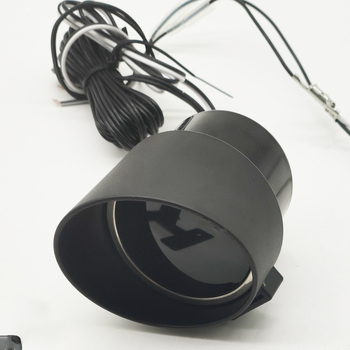 Apvalus dviejų funkcijų vandens temperatūros ir įtampos matuoklis, 12V-24V, universalus transporto priemonėms, ABS+plastikas, 200 g