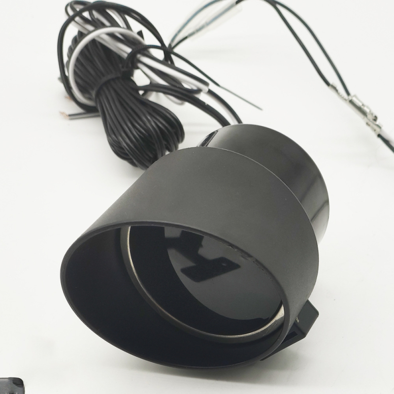 Apvalus dviejų funkcijų vandens temperatūros ir įtampos matuoklis, 12V-24V, universalus transporto priemonėms, ABS+plastikas, 200 g