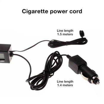 Polarlander EC88 Termometru auto, Ceas și Voltmetru — Suport auto, model 21-143-0044