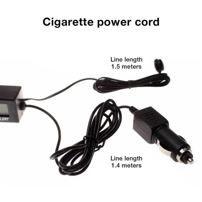 Polarlander EC88 Termometru auto, Ceas și Voltmetru — Suport auto, model 21-143-0044