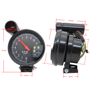 LED automobilni tahometar s prikazom, model 8100fc, 12V