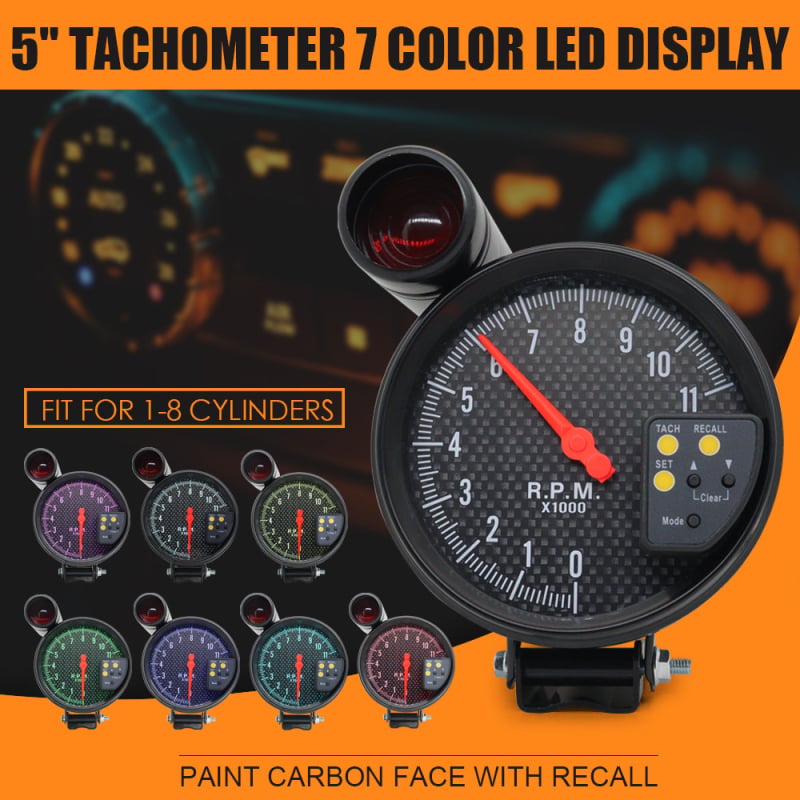 LED automobilni tahometar s prikazom, model 8100fc, 12V