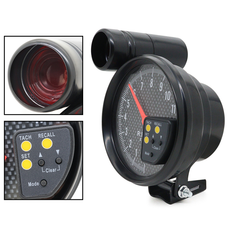 LED automobilni tahometar s prikazom, model 8100fc, 12V