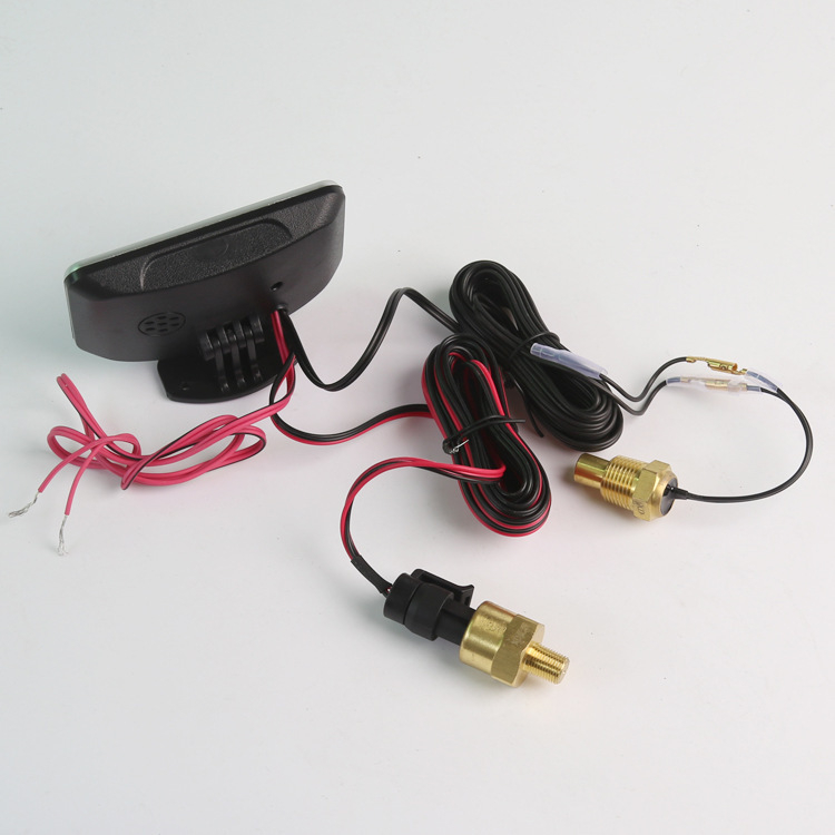 LCD három az egyben mérőműszer: vízhőmérséklet, feszültség és olajnyomás, 24V