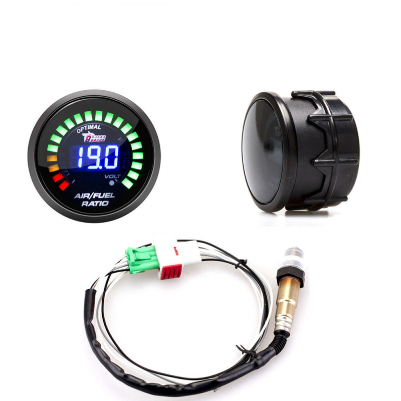 Instrument de combustibil auto Dragon Gauge 623YCG, afișaj digital aer-carburant cu senzor de oxigen, 12V