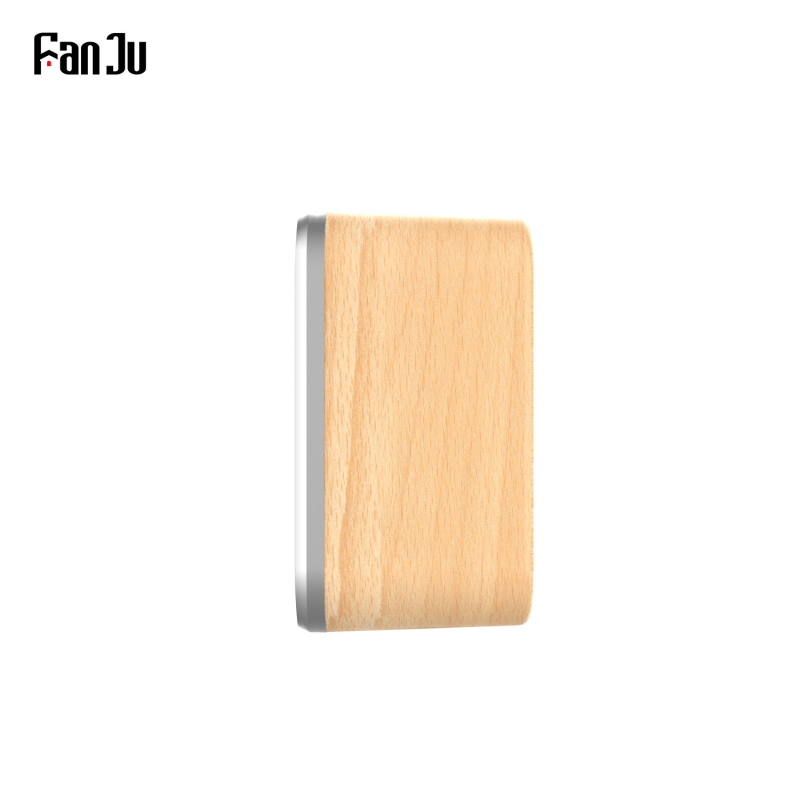 Ψηφιακός μετρητής θερμοκρασίας και υγρασίας με VA HD οθόνη, ρολόι καιρού από μασίφ ξύλο, RF ασύρματο προγνωστικό καιρού, αιώνιος ημερολόγιο