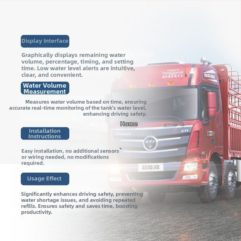 Kravas automašīnas izsmidzināšanas taimeris ar ūdens tvertnes līmeņa mērītāju — Regulējams leņķis, Automašīnas ūdens temperatūras sensors, Materiāls: Cits, Izcelsme: Cits