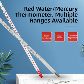 Pramoninis kasybos termometras su metaliniu apsauginiu gaubtu, vario ir nerūdijančiojo plieno korpusais, gyvsidabrinis, didelis tikslumas