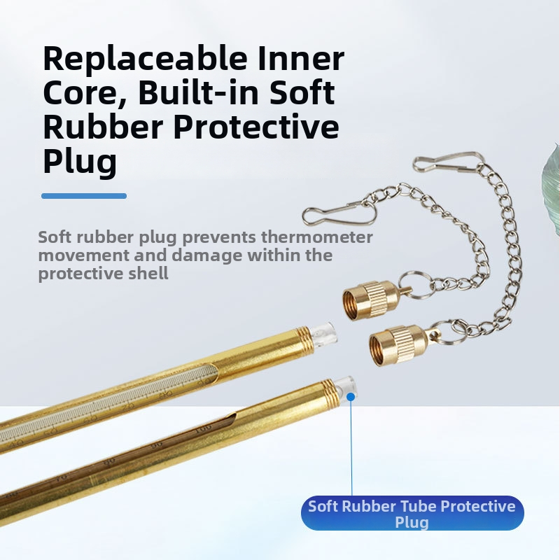 Industriālais kalnrūpniecības termometrs ar metāla aizsargkorpusu, vara un nerūsējošā tērauda korpusi, dzīvsudraba termometrs, augsta precizitāte
