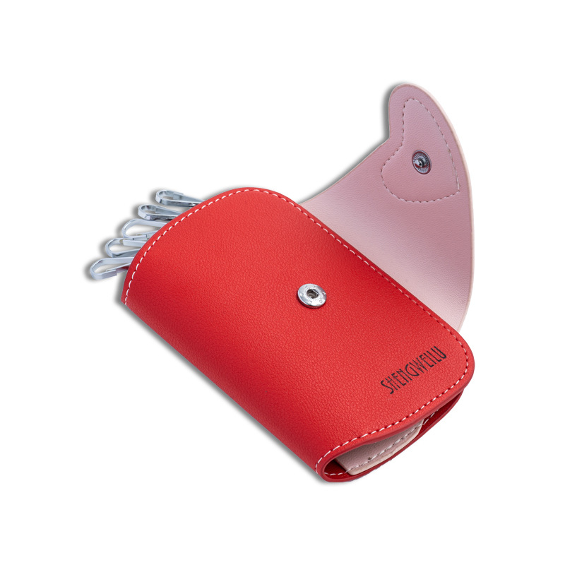 KCY-02 Raktų maišelis | PU oda, dangtelio atidarymas, vertikalios kvadrato formos, geometrinis raštas