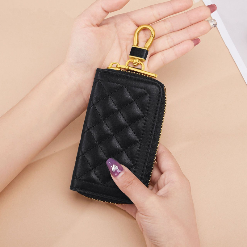 Raktų dėklas iš PU medžiagos, paprastas dizainas, miesto stilius, atspari vandeniui ir dėvėjimuisi.