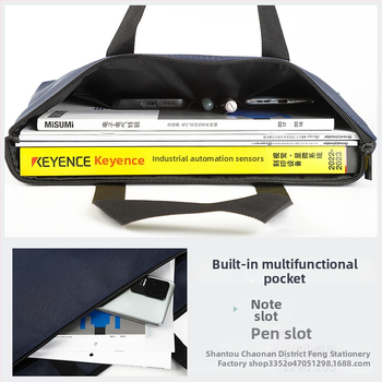 YT256 Augsta elastība Oxford auduma mapīte ar divām nodalījumiem, daudzslāņu biznesa soma ar rāvējslēdzēju, logotipa personalizācija pieejama