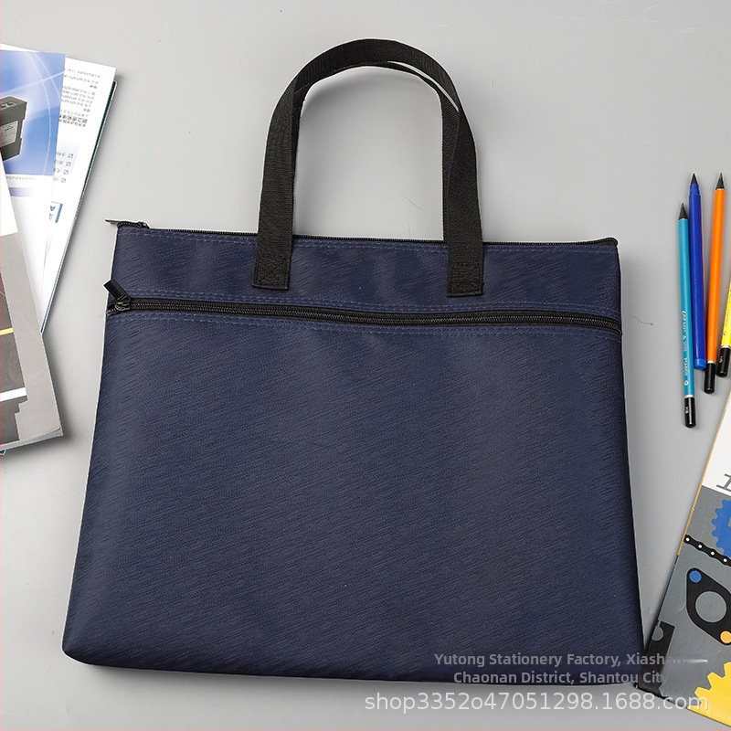 YT256 Augsta elastība Oxford auduma mapīte ar divām nodalījumiem, daudzslāņu biznesa soma ar rāvējslēdzēju, logotipa personalizācija pieejama