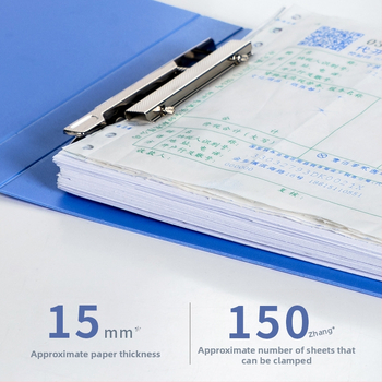 Deli 5353 plastmasas dokumentu mapīte ar klipu A6 formātam