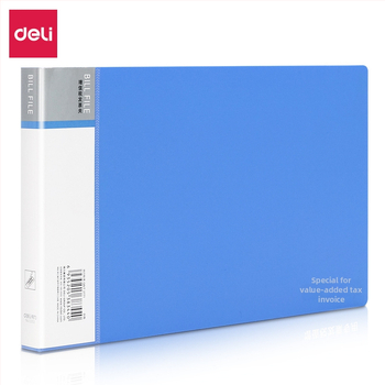 Deli 5353 plastmasas dokumentu mapīte ar klipu A6 formātam