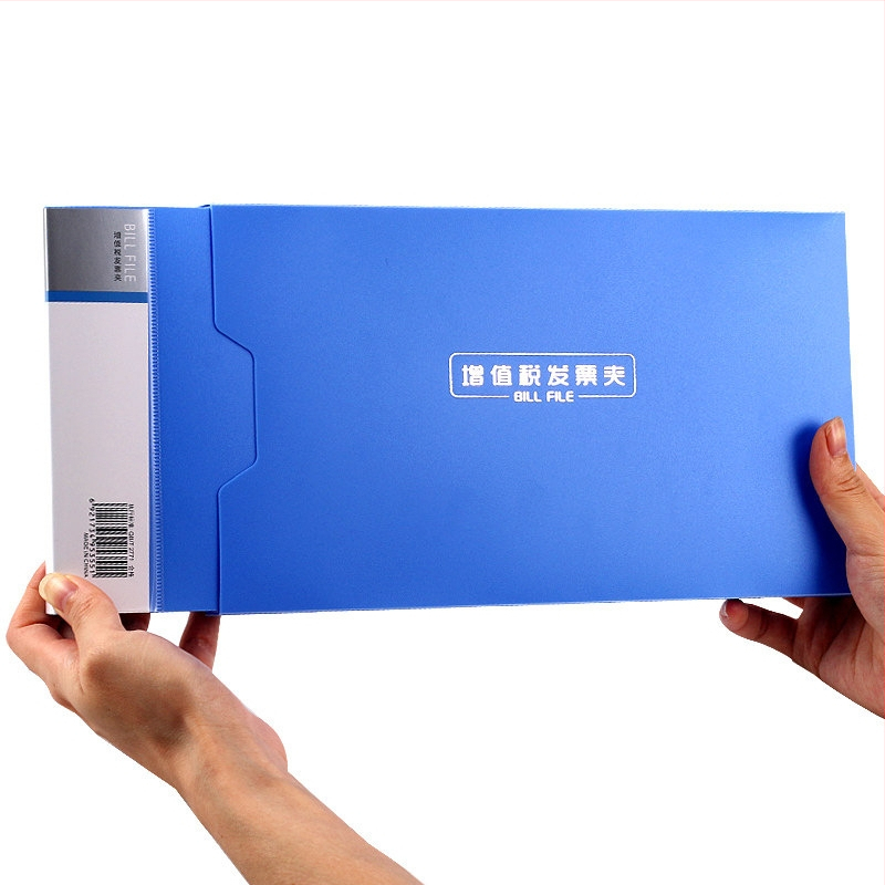 Deli 5355 Plastmasas rēķinu mapīte ar vienu stingru klipsu, ūdensdroša