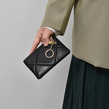 Portofel pentru femei PU cu suport pentru carduri – mini portofel compact pentru utilizare zilnică, primăvara 2025