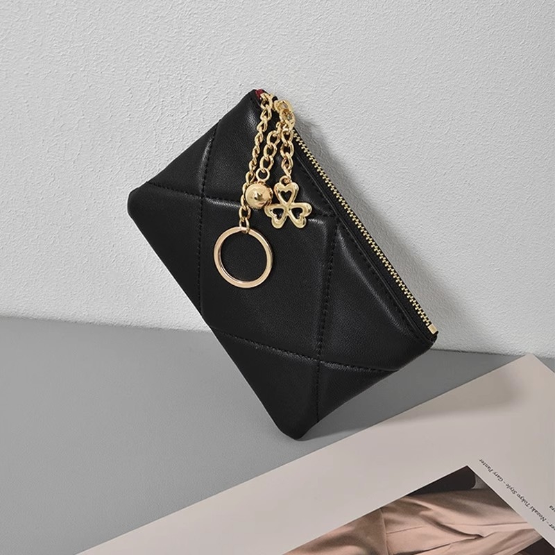 Portofel pentru femei PU cu suport pentru carduri – mini portofel compact pentru utilizare zilnică, primăvara 2025