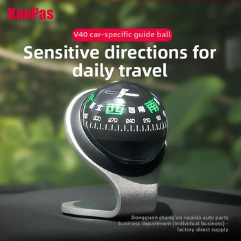 Метален автомобилен компас – мини топче-орнамент за таблото, високопрецизен, код на продукта Ltao719576839346