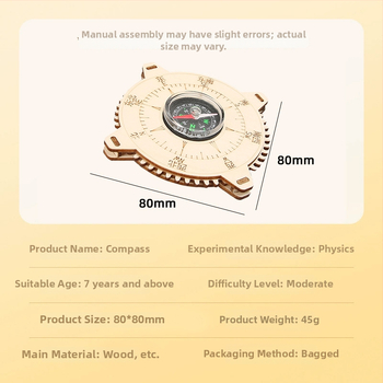Дървен DIY комплект за науки за деца: възраст 7–14 години, съдържа научни експерименти, физически изобретения и технологични малки производствени проекти.