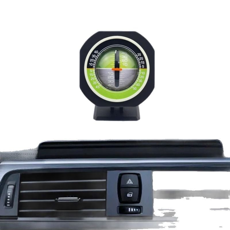 Inclinometru auto cu iluminare încorporată și lumină de noapte, busolă, model PDY-3, rezistent la apă