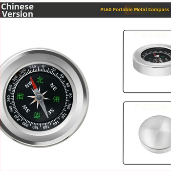 Iránytű - rozsdamentes acél, hordozható, kültéri használat | Márka: Record Work