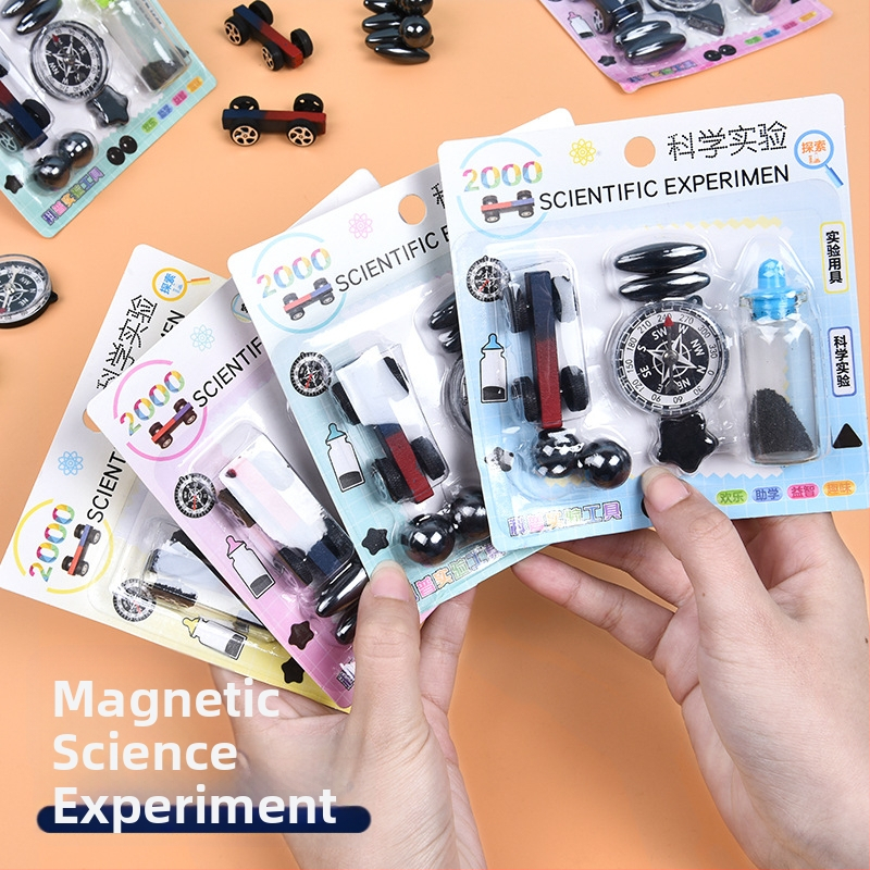 Magnetinis kompasų mokslinių eksperimentų rinkinys — ugdymo žaislai moksleiviams, intelektinis vystymasis, rankų-akių koordinacija, praktinis mokymasis (7–14 metų)
