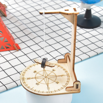 Дървен комплект за компас модел – DIY за деца на 7–14 г., образователна играчка по физика