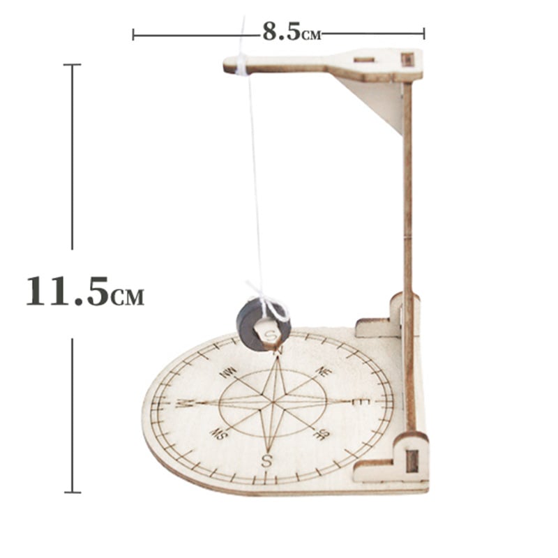 Дървен комплект за компас модел – DIY за деца на 7–14 г., образователна играчка по физика